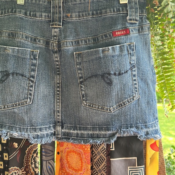 DENIM TIE SKIRT - Picture 6 of 8